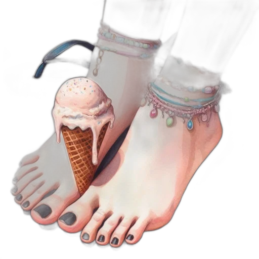 shoes, jewelry, 3d render, photorealistic, concept art, vaporwave, pastel, image transparent PNG cut-out