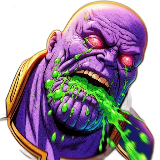 face, creature, mask, comic book art, concept art, pixel art, fantasy art, enraged transparent PNG cut-out