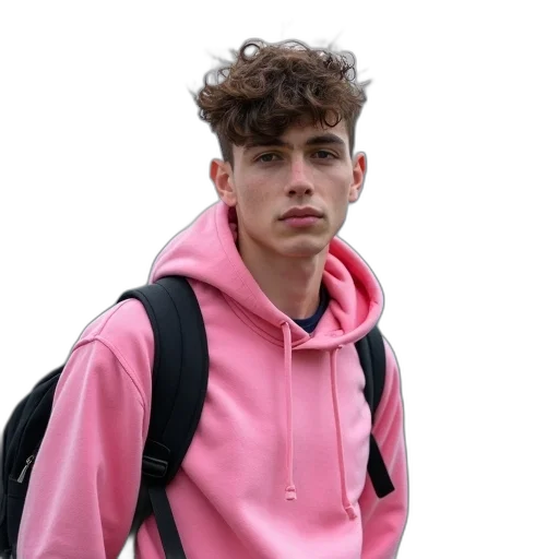 jacket, face, creature, hair, photorealistic, anime, vaporwave, cartoon transparent PNG cut-out
