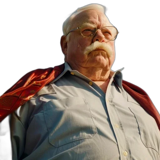 staff, jacket, face, animal, concept art, comic book art, photorealistic, elderly transparent PNG cut-out