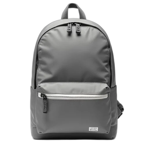 jacket, monochrome, grey, backpack, front, pocket, featuring, white transparent PNG cut-out