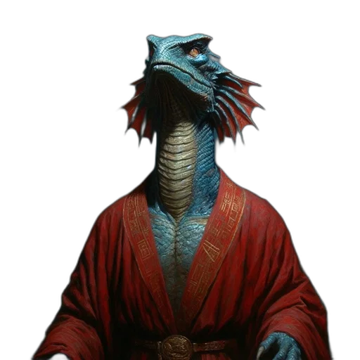 dragon, staff, creature, mask, concept art, fantasy art, photorealistic, comic book art transparent PNG cut-out