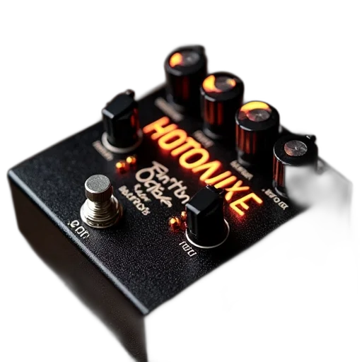 3d render, hotmule, effect, pedal, high, powered, octave, guitar transparent PNG cut-out