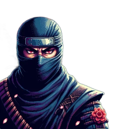 mask, sword, weapon, face, comic book art, fantasy art, pixel art, concept art transparent PNG cut-out