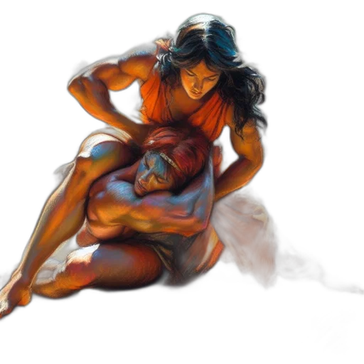 concept art, fantasy art, comic book art, photorealistic, fire, underwater, neon lights, outer space transparent PNG cut-out