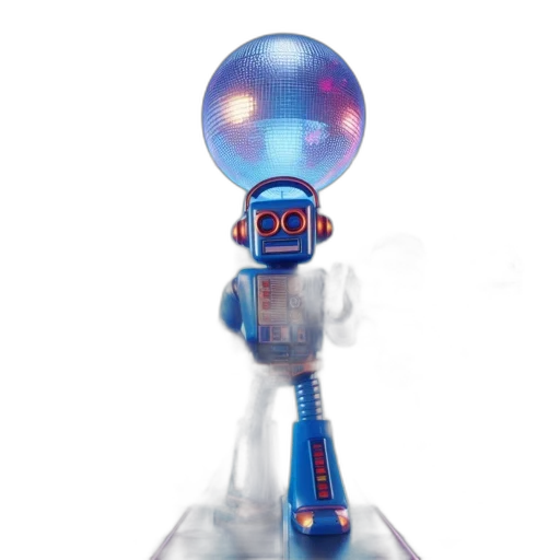 robot, staff, bottle, weapon, 3d render, concept art, vaporwave, fantasy art transparent PNG cut-out
