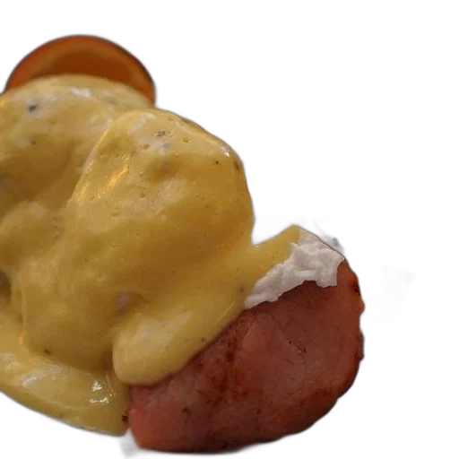 food, crown, hat, 3d render, photorealistic, plate, eggs, benedict transparent PNG cut-out