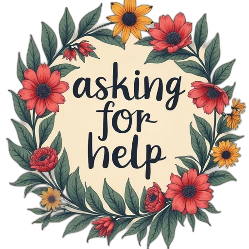 text, sign, showing, asking, help, form, self, care transparent PNG cut-out