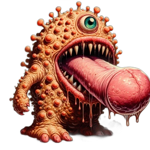 creature, robot, face, animal, concept art, pixel art, 3d render, fantasy art transparent PNG cut-out