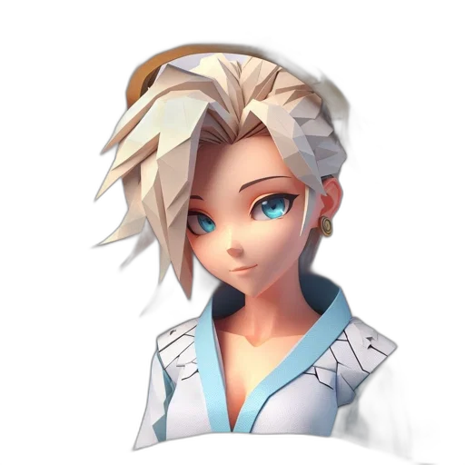 staff, face, jacket, weapon, 3d render, concept art, pixel art, fantasy art transparent PNG cut-out