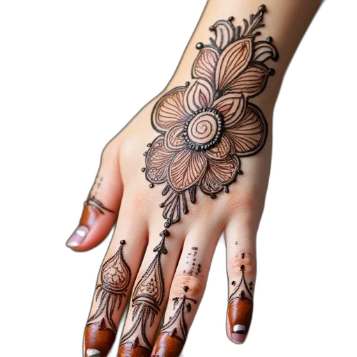 jewelry, photorealistic, pencil sketch, concept art, fantasy art, dark, mehendi, design transparent PNG cut-out