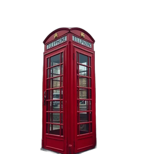 building, 3d render, photorealistic, pixel art, concept art, london, telephone, box transparent PNG cut-out