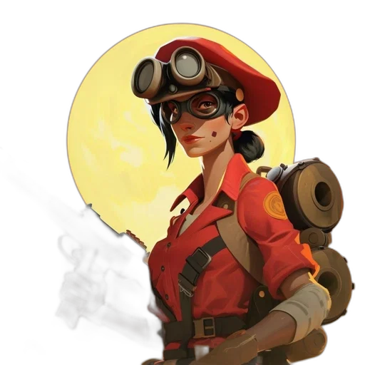 staff, weapon, hat, jacket, concept art, comic book art, fantasy art, pixel art transparent PNG cut-out