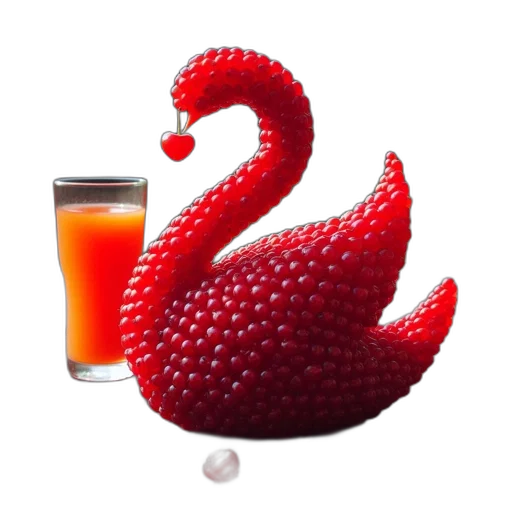 dragon, food, creature, animal, 3d render, photorealistic, fire, red transparent PNG cut-out