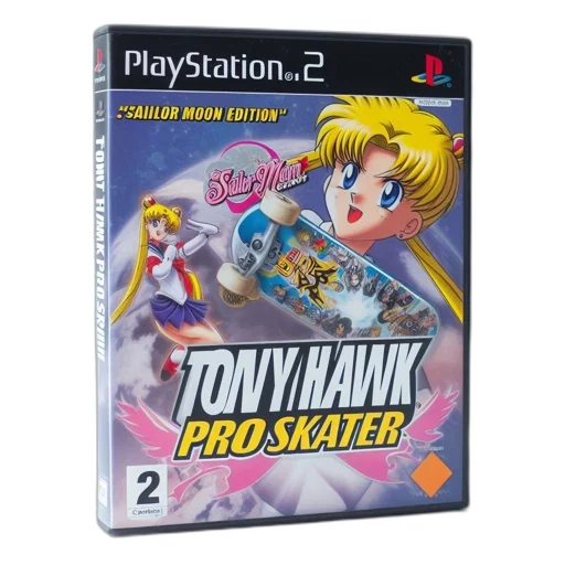 tony, hawk, pro, skater, ps2, game, cover, features transparent PNG cut-out