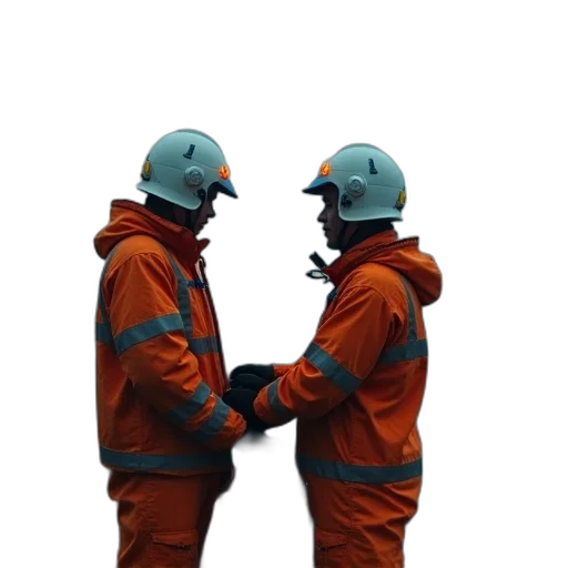 staff, jacket, mask, robot, 3d render, concept art, second, image transparent PNG cut-out