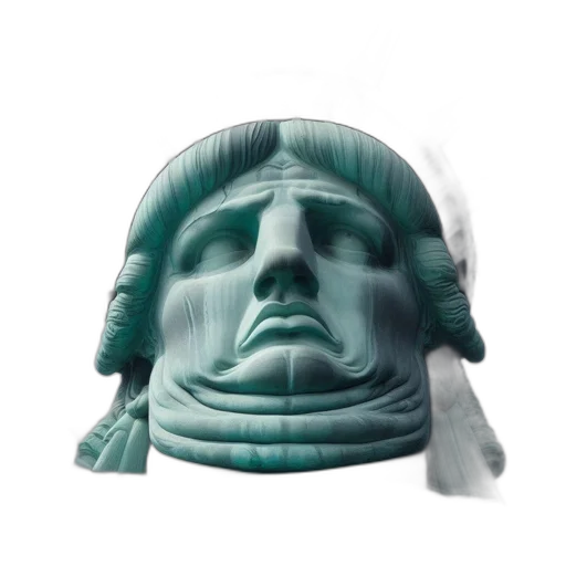 mask, face, hat, crown, vaporwave, 3d render, photorealistic, concept art transparent PNG cut-out
