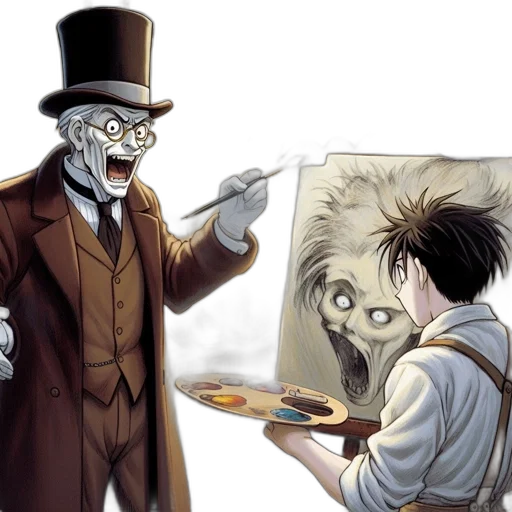 mask, food, creature, face, comic book art, concept art, anime, fantasy art transparent PNG cut-out