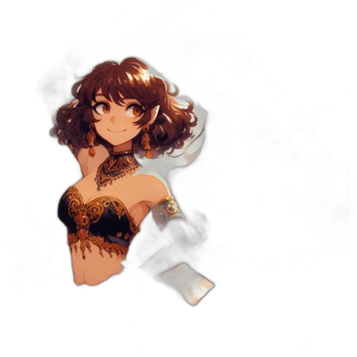 dress, crown, weapon, staff, pixel art, anime, concept art, fantasy art transparent PNG cut-out