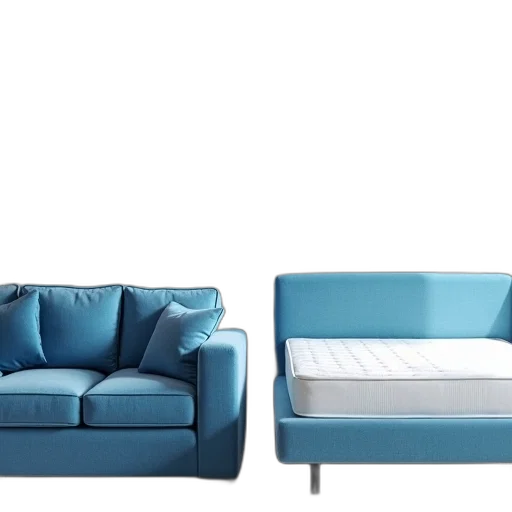 furniture, 3d render, concept art, photorealistic, blue, pastel, colorful, monochrome transparent PNG cut-out