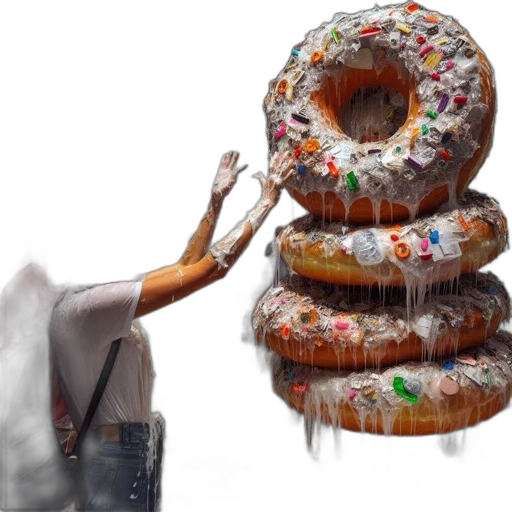 food, weapon, photorealistic, concept art, 3d render, artistic, scene, shows transparent PNG cut-out