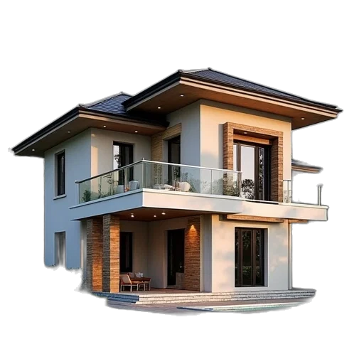 building, furniture, 3d render, photorealistic, concept art, pixel art, earth tones, dark transparent PNG cut-out
