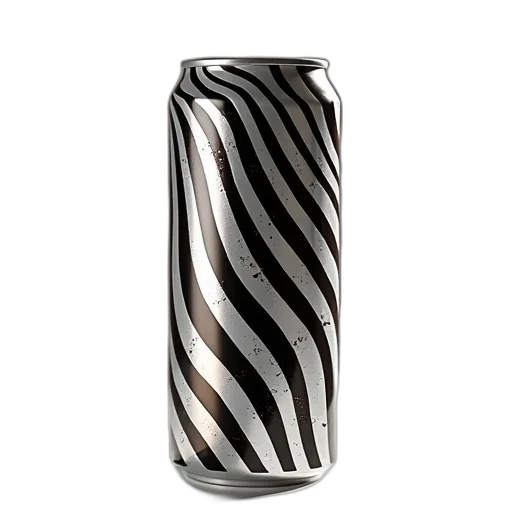 bottle, jewelry, 3d render, monochrome, can, energy, drink, zebra transparent PNG cut-out