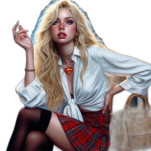 jacket, photorealistic, oil painting, fantasy art, comic book art, red, neon, young transparent PNG cut-out