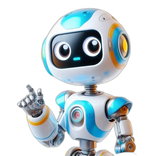 robot, 3d render, concept art, illustrated, expressive, face, featuring, glowing transparent PNG cut-out