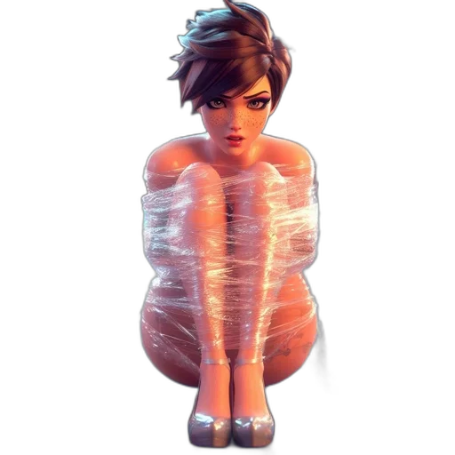 dress, creature, jacket, mask, concept art, 3d render, cyberpunk, photorealistic transparent PNG cut-out
