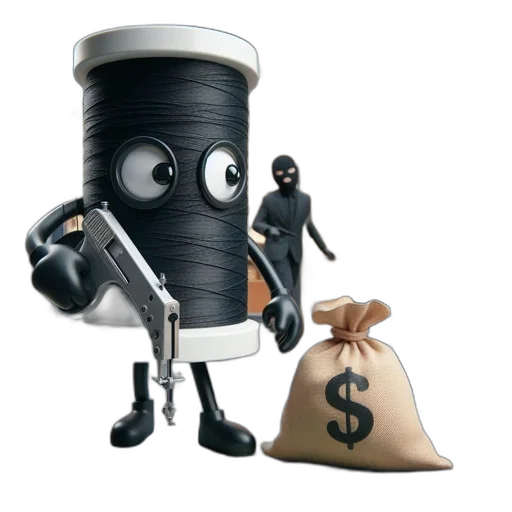 robot, concept art, 3d render, cartoon, spool-like, figure, features, holds transparent PNG cut-out