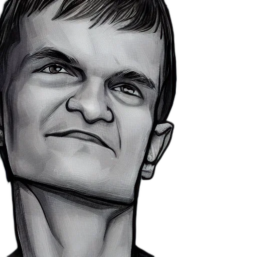 face, comic book art, cartoon, concept art, photorealistic, pov, portrait, vitalik transparent PNG cut-out