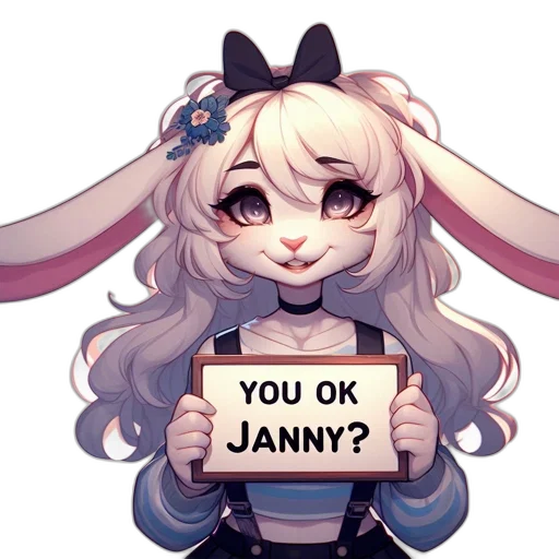 pixel art, anime, concept art, fantasy art, animation, features, blonde, rabbit transparent PNG cut-out