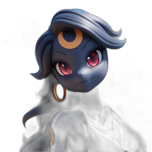 mask, creature, dragon, staff, concept art, fantasy art, 3d render, anime transparent PNG cut-out