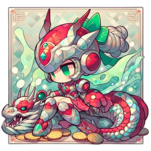 dragon, creature, robot, animal, pixel art, fantasy art, concept art, comic book art transparent PNG cut-out