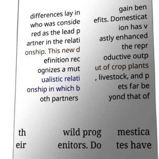 text-based, image, discussing, concept, domestication, relationships, highlighting, mutualistic transparent PNG cut-out