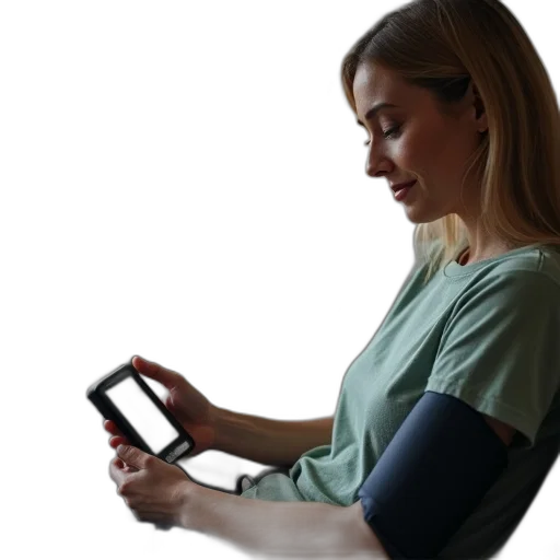 staff, woman, using, her transparent PNG cut-out