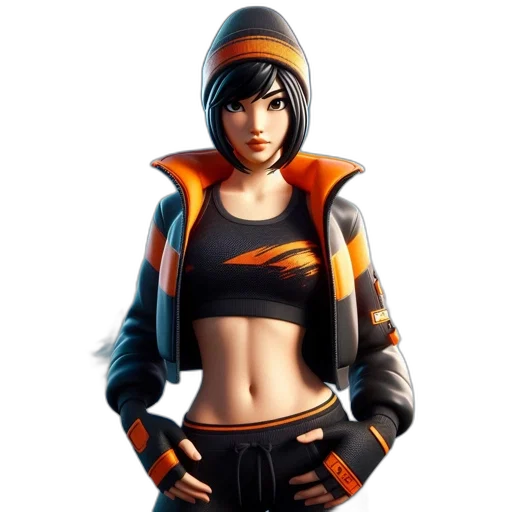 jacket, concept art, 3d render, fantasy art, pixel art, neon, colorful, animated transparent PNG cut-out