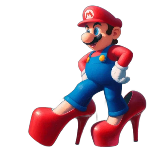 shoes, dress, furniture, animal, 3d render, concept art, pixel art, photorealistic transparent PNG cut-out