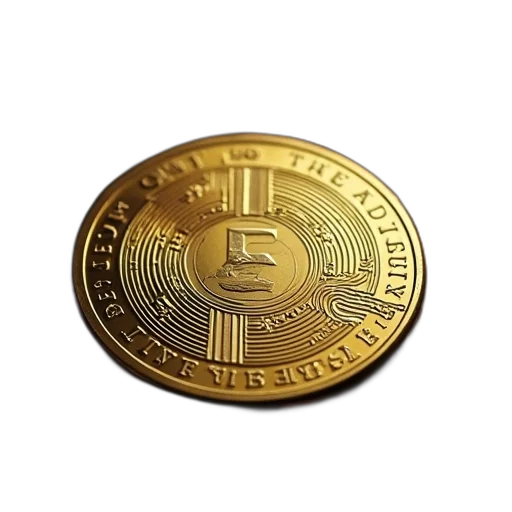 jewelry, 3d render, coin, symbol transparent PNG cut-out