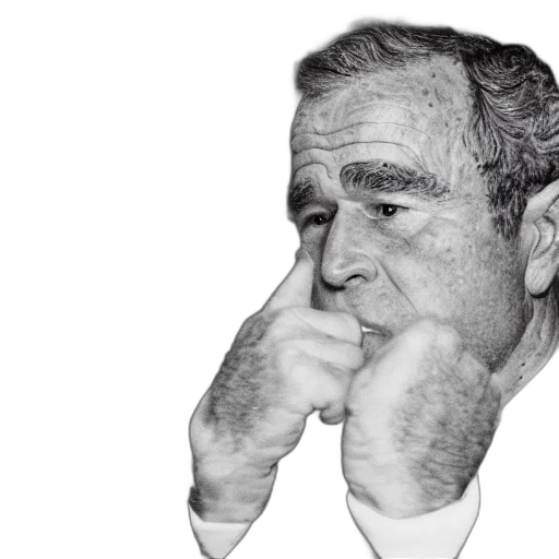face, mask, photorealistic, george, bush, punched, eye, candid transparent PNG cut-out
