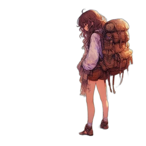 jacket, dress, creature, weapon, concept art, pixel art, watercolor, comic book art transparent PNG cut-out