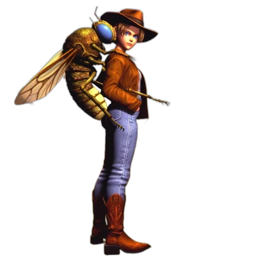 hat, animal, jacket, staff, concept art, pixel art, 3d render, fantasy art transparent PNG cut-out