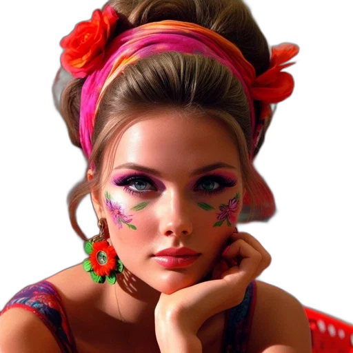 jewelry, face, mask, crown, photorealistic, oil painting, fantasy art, concept art transparent PNG cut-out