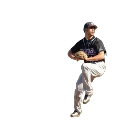 baseball, player, pitching, ball, mound transparent PNG cut-out