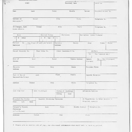 blank, form, various, fields, personal, information, including, name transparent PNG cut-out