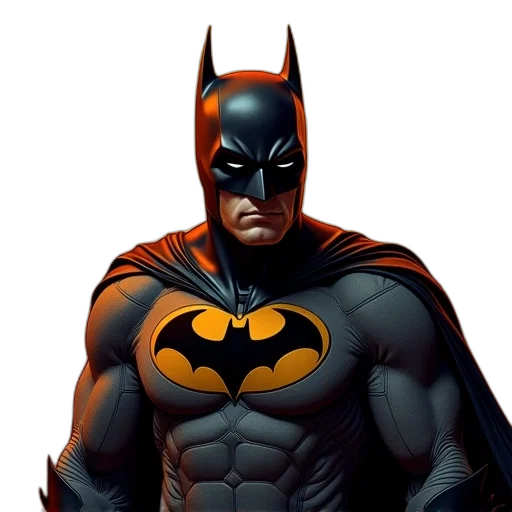 comic book art, concept art, photorealistic, 3d render, screenshot, batman, themed, theme transparent PNG cut-out