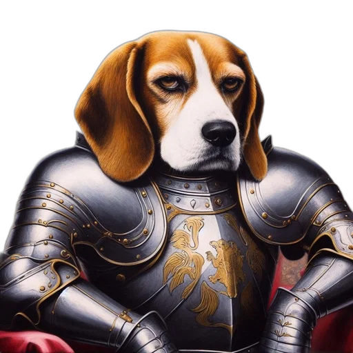 animal, robot, crown, dragon, fantasy art, photorealistic, concept art, oil painting transparent PNG cut-out