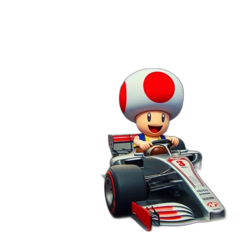 car, hat, weapon, 3d render, pixel art, concept art, animated, toad transparent PNG cut-out