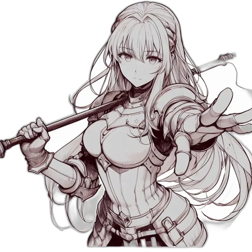 sword, weapon, staff, dragon, fantasy art, concept art, anime, pixel art transparent PNG cut-out
